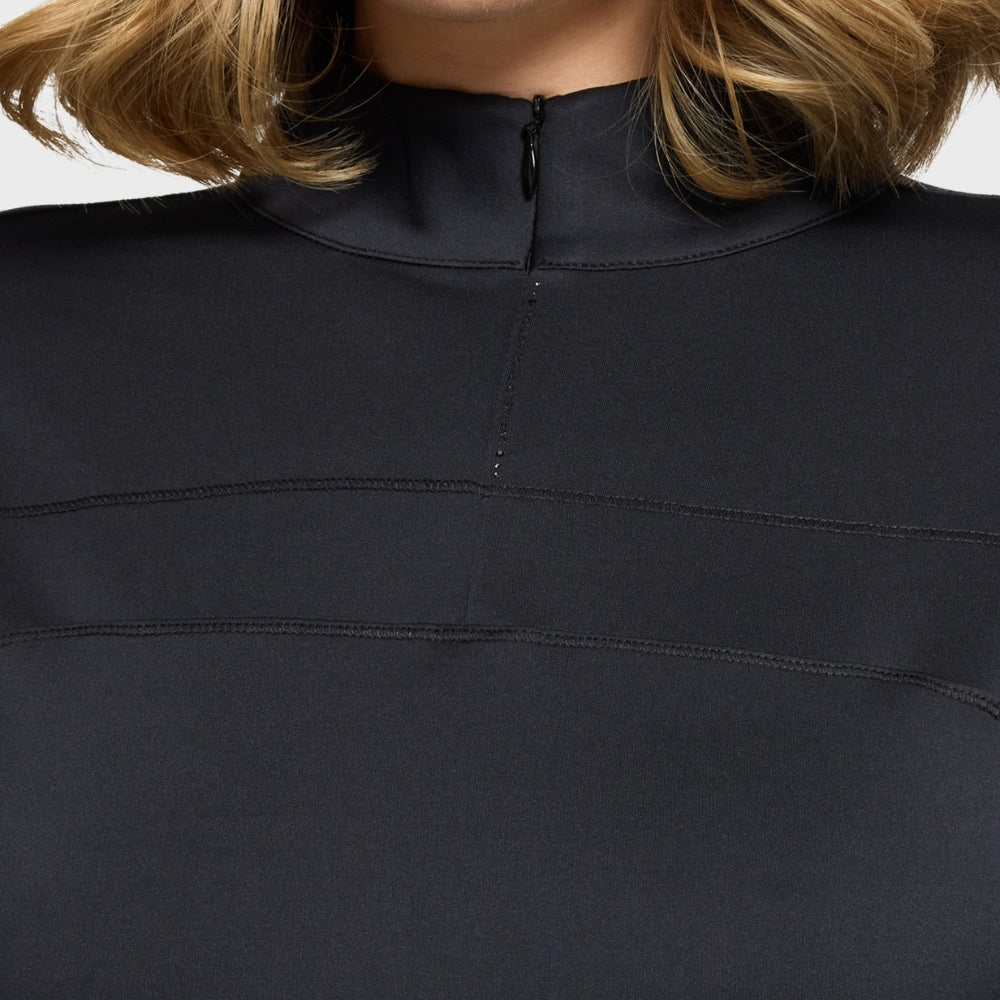 Ladies Sun Training Polo | Long Sleeves | Black