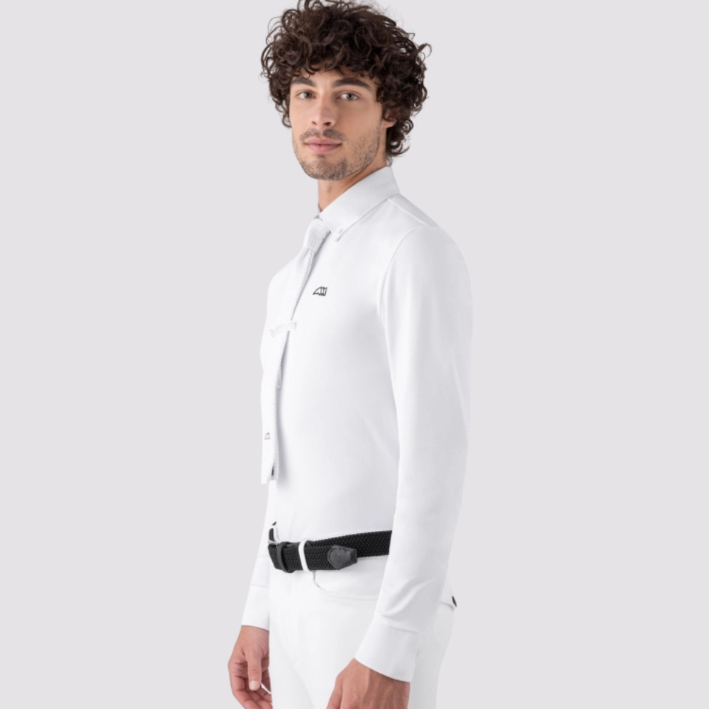 Mens Sebastian Long Sleeve Show Shirt | White