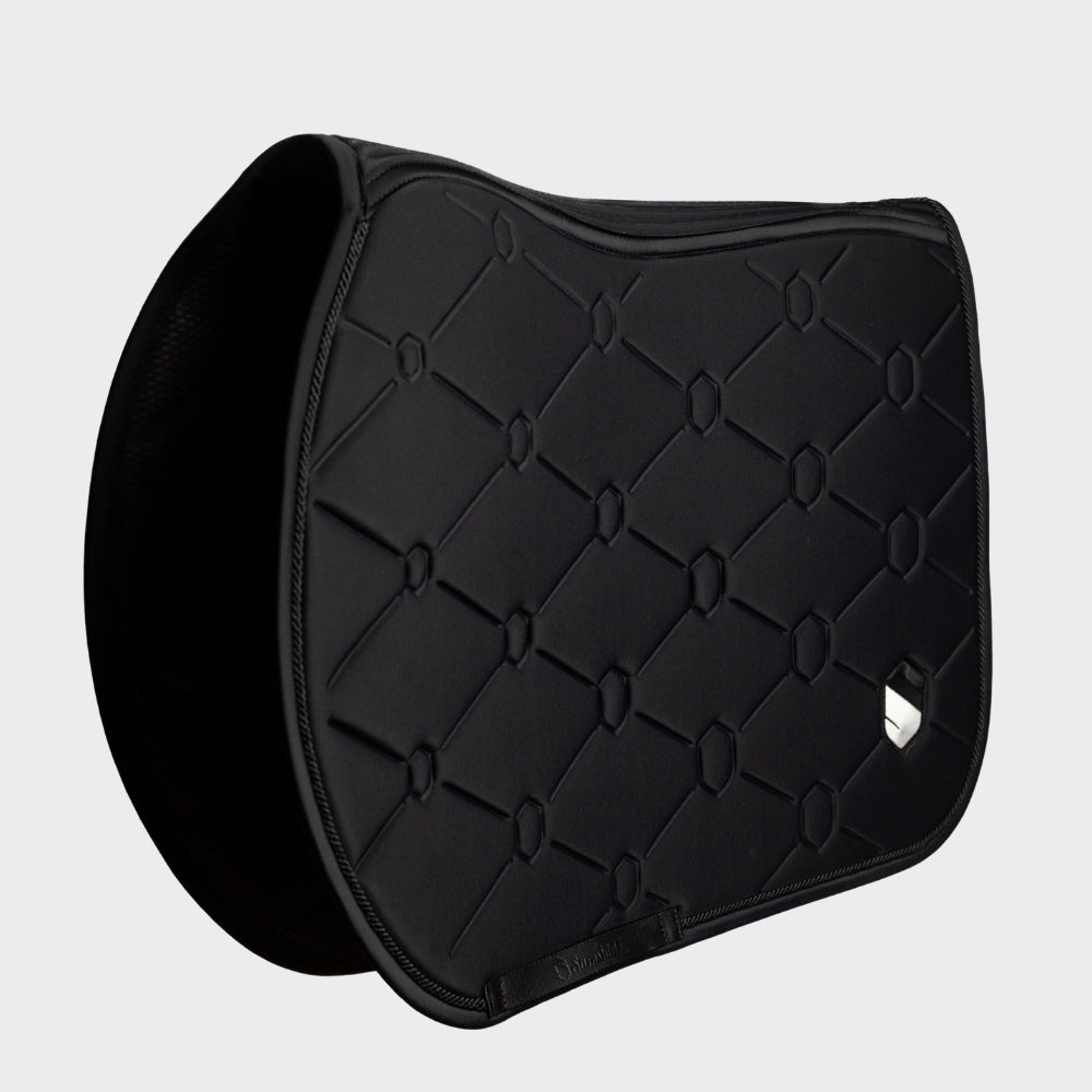 SpineShield Embroidery Jumping Saddle Pad | Black