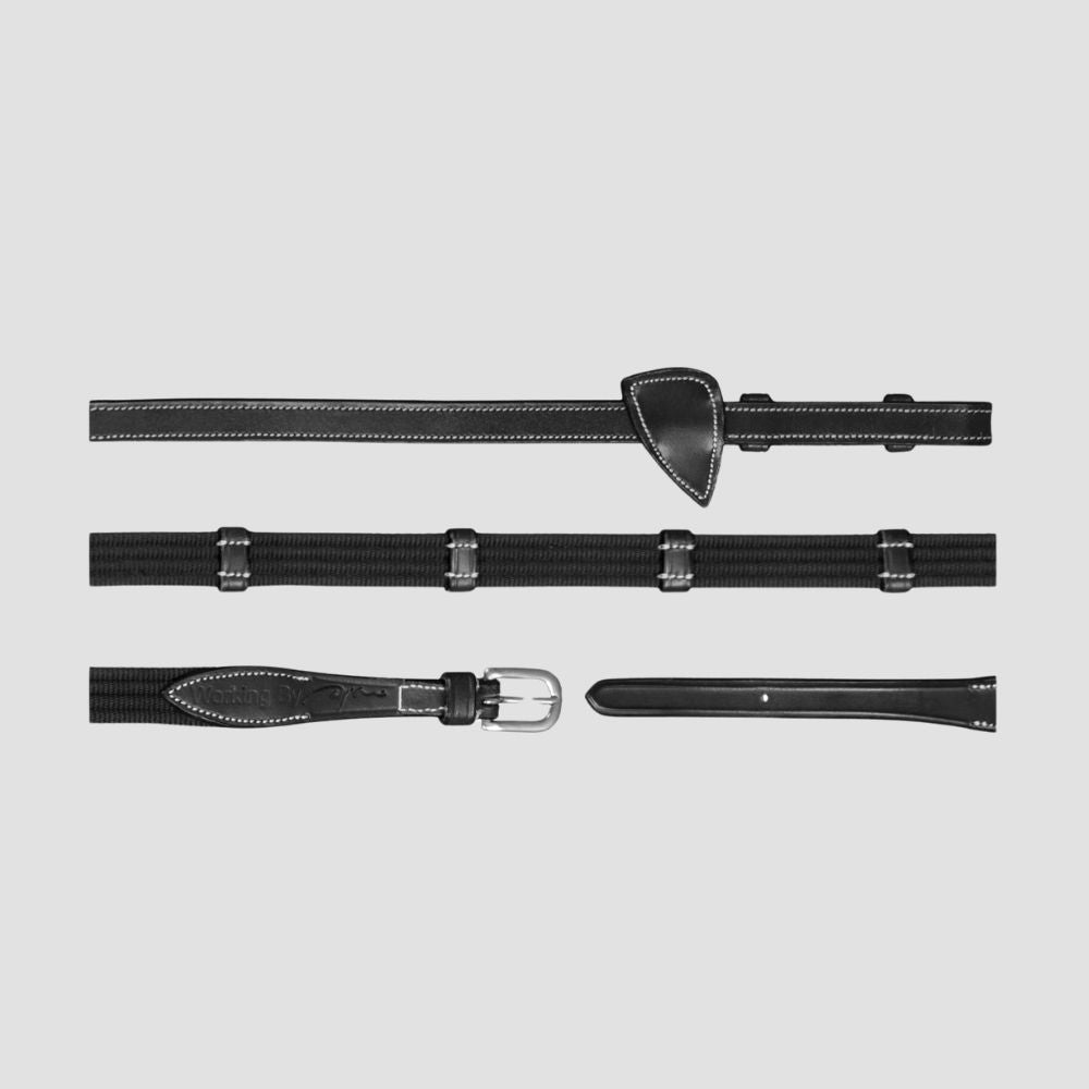 Working Collection 5/8" Web Reins With Leather Loops