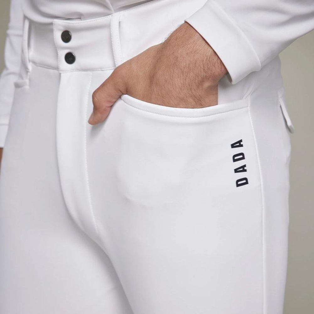 Mens Capitol Breeches | Knee Grip | White
