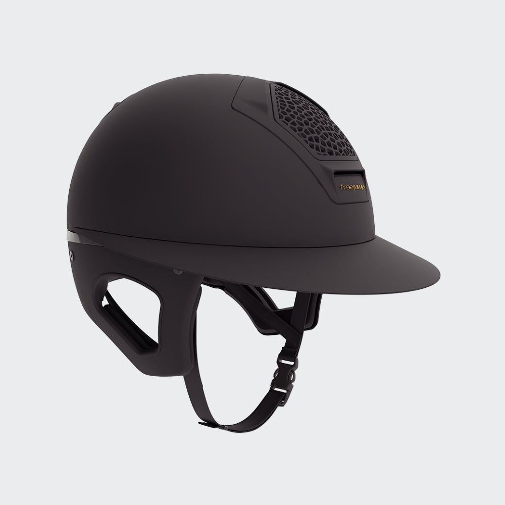 Voronoï Helmet With Temple Protection | Black Matte