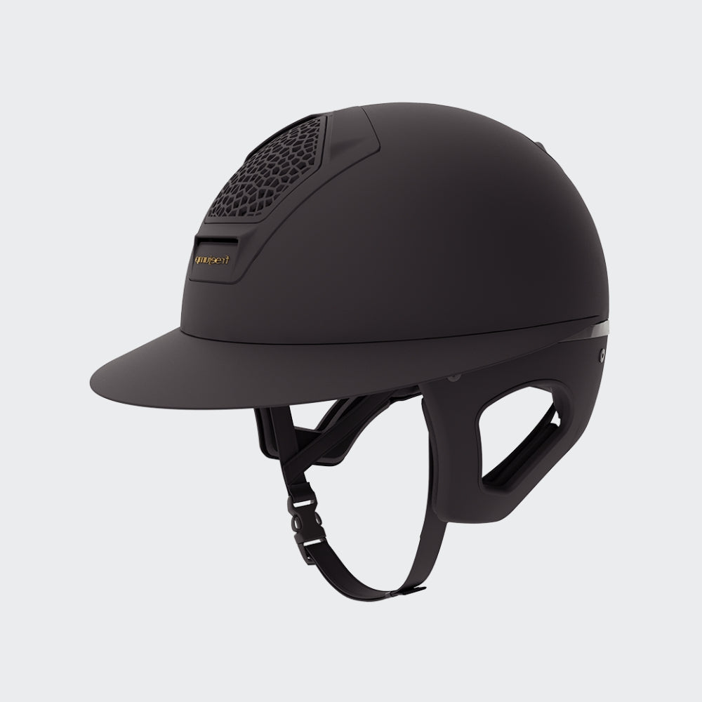 Voronoï Helmet With Temple Protection | Black Matte
