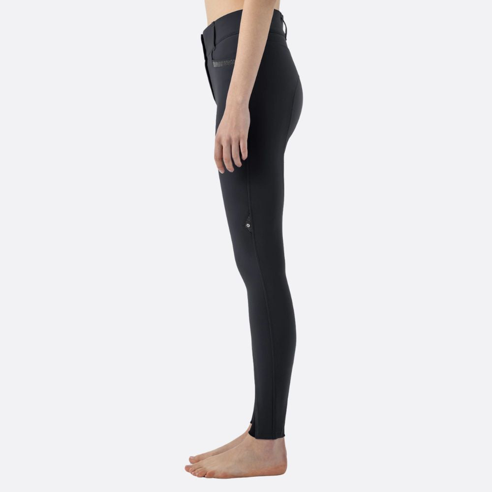 Ladies Crystalek Breeches | High Rise | Knee Grip | Black