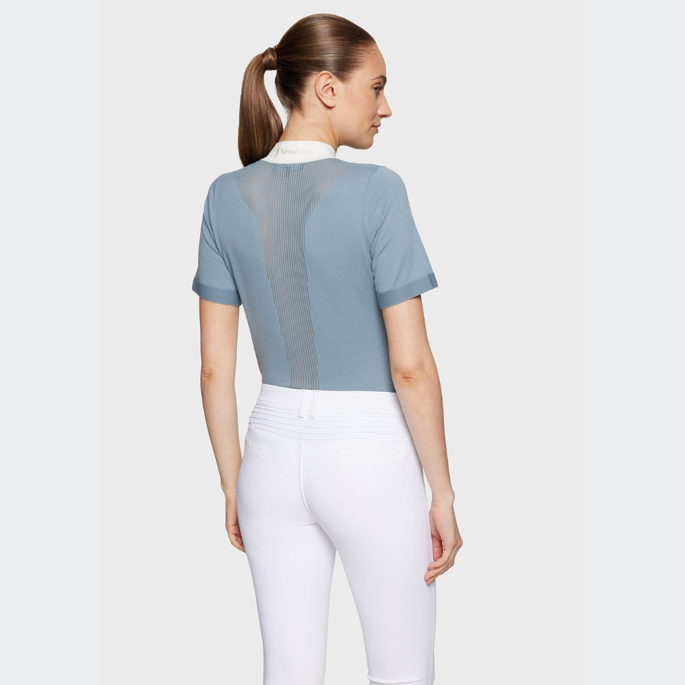 Ladies Zoe Casual Shirt | Short Sleeves | Dusty Blue