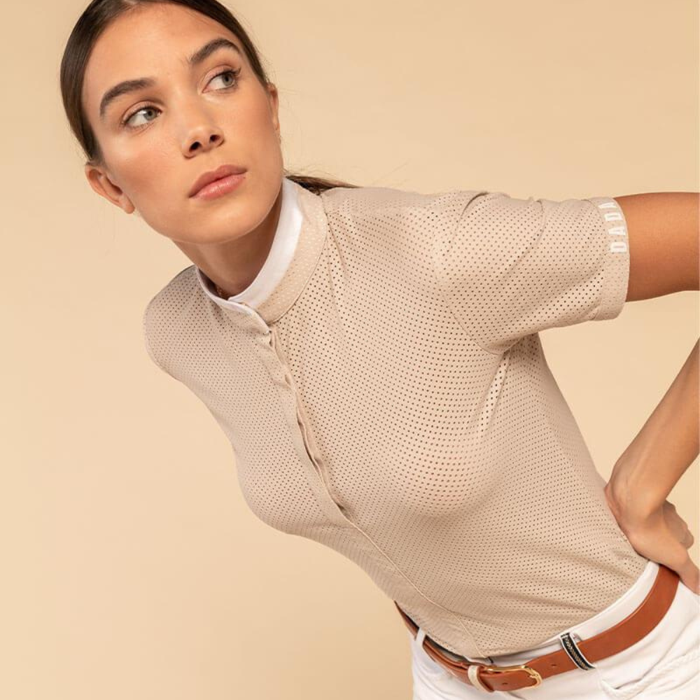 Ladies Helios Short Sleeve Competition Polo | Latte