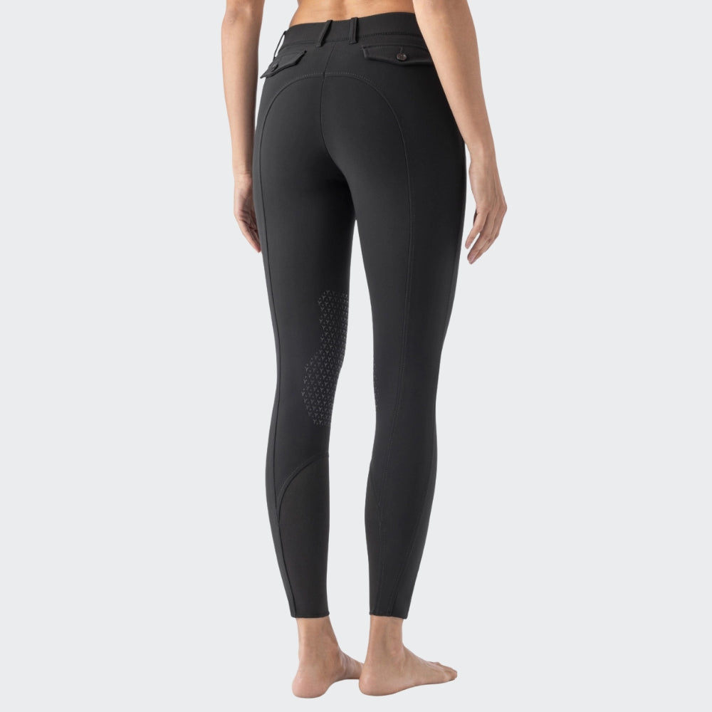 Ladies Atirk B Move Breeches | Medium Rise | Knee Grip | Black