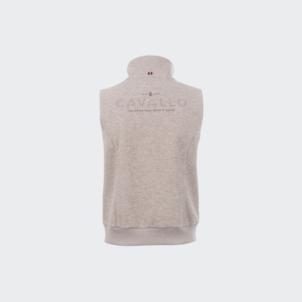 Ladies Cavalrebeca Wool Vest | Beige