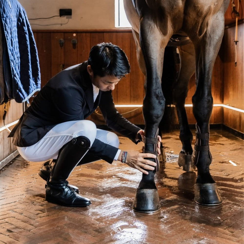 Tall Riding Boots With Laces | Black