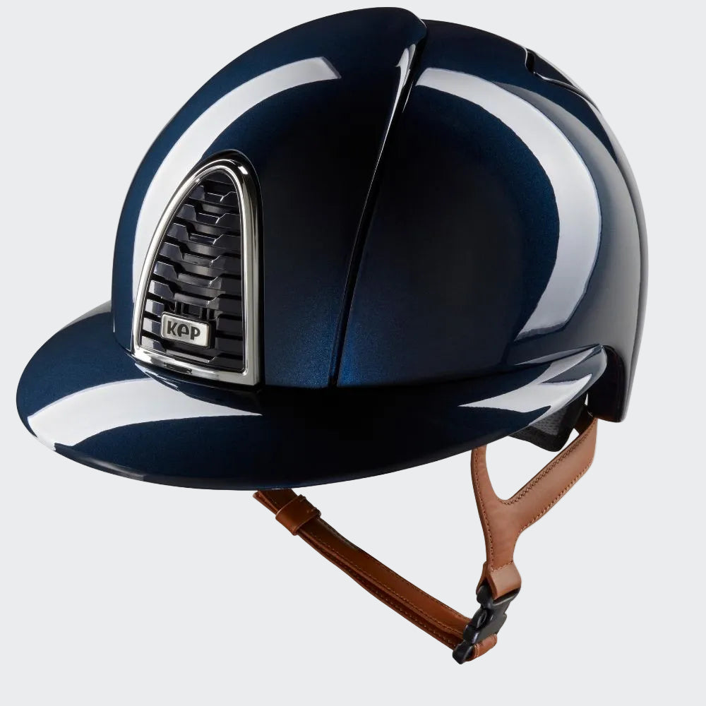 Cromo 2.0 | Polo Visor | Beige Chinstrap | Shine Blue