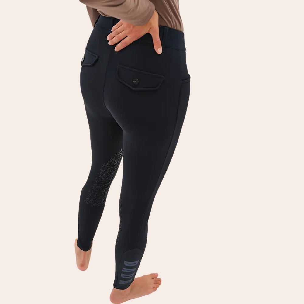 Ladies Gerry Breeches | Medium Rise | Knee Grip | Navy