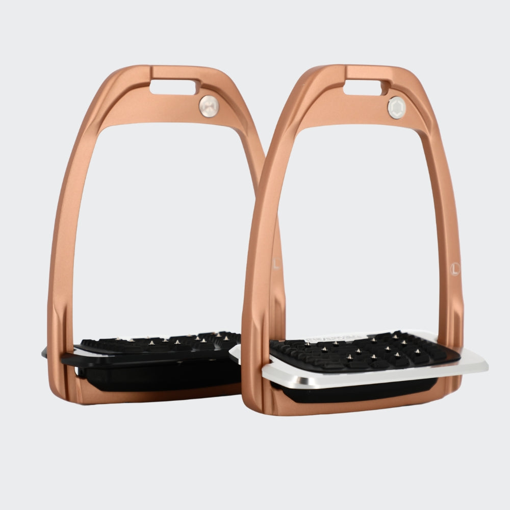 Hunter H Stirrups | Pink Gold
