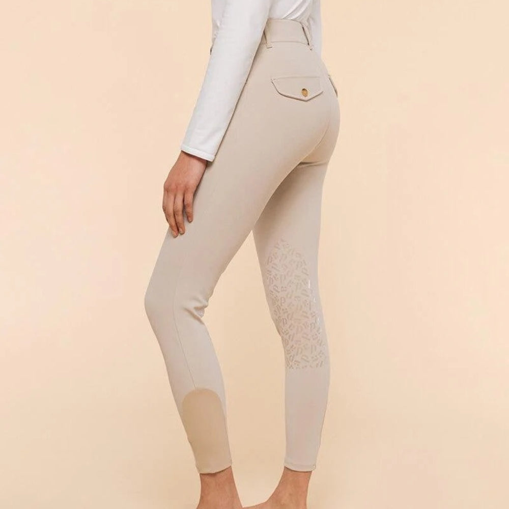 Ladies Giovani Grip Breeches | Medium Rise | Knee Grip | Beige