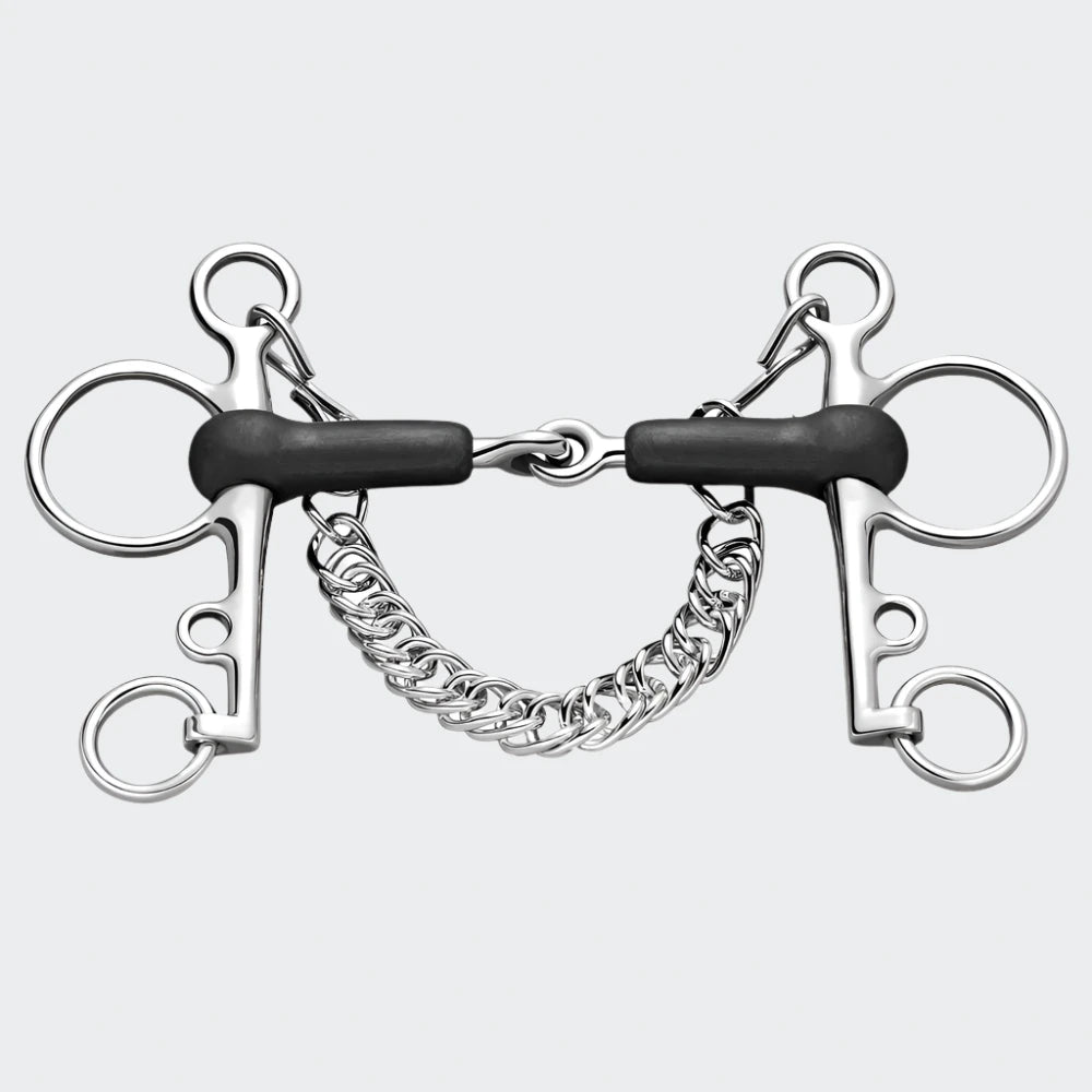 Rubber Pelham 18MM Single Jointed