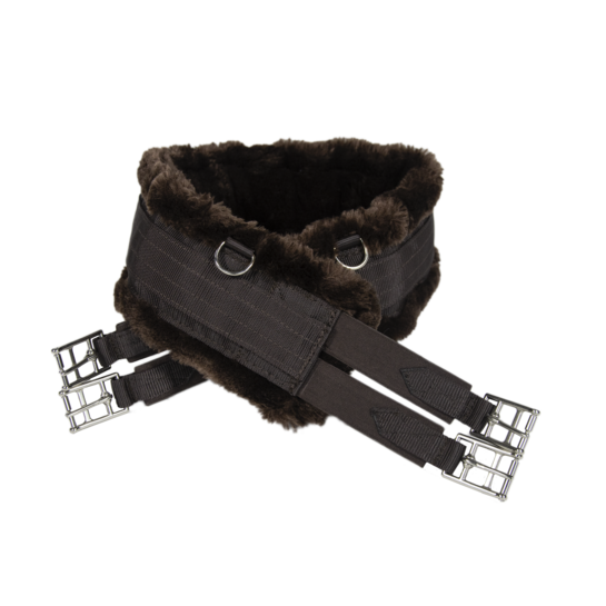 Sheepskin Girth - Brown/Brown