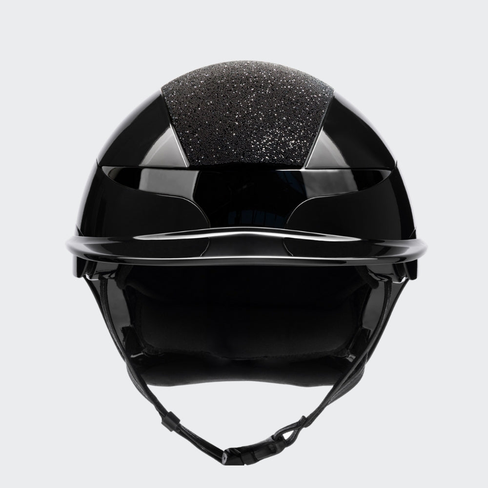 Xanto Helmet | Standard Visor | Swarovski Top | Glossy Black