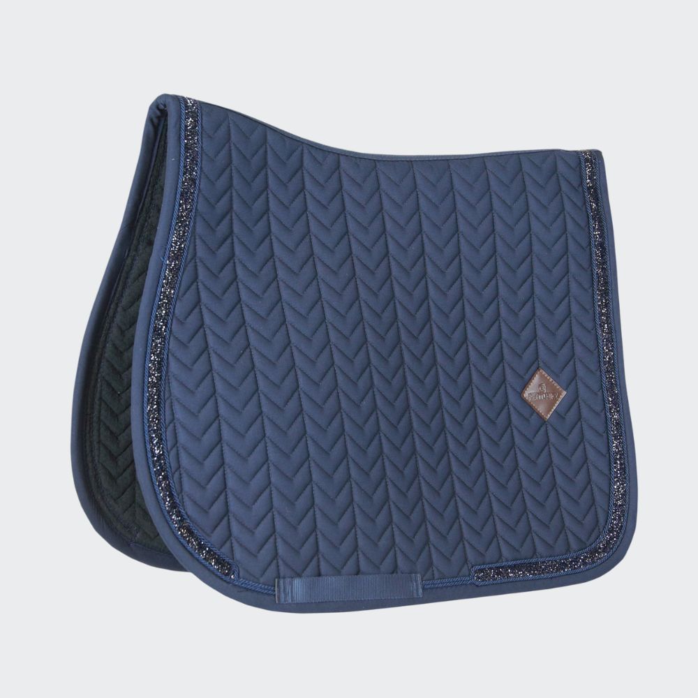 Glitter Stone Jumping Saddle Pad | Navy