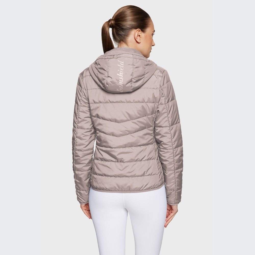 Ladies Davos Puffer Coat | Latte