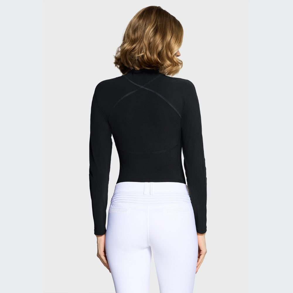 Ladies Sunniva Training Polo | Long Sleeves | Black