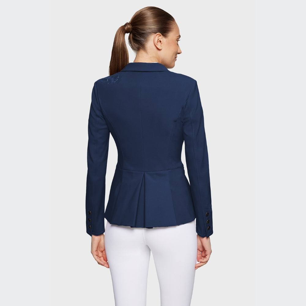 Ladies Victorine Crystal Ferna Show Jacket | Sapphire