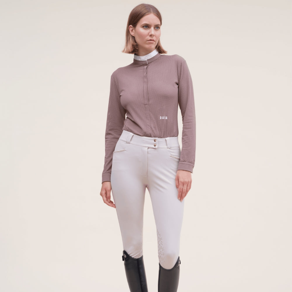 Ladies Helios L/S Show Shirt | Taupe