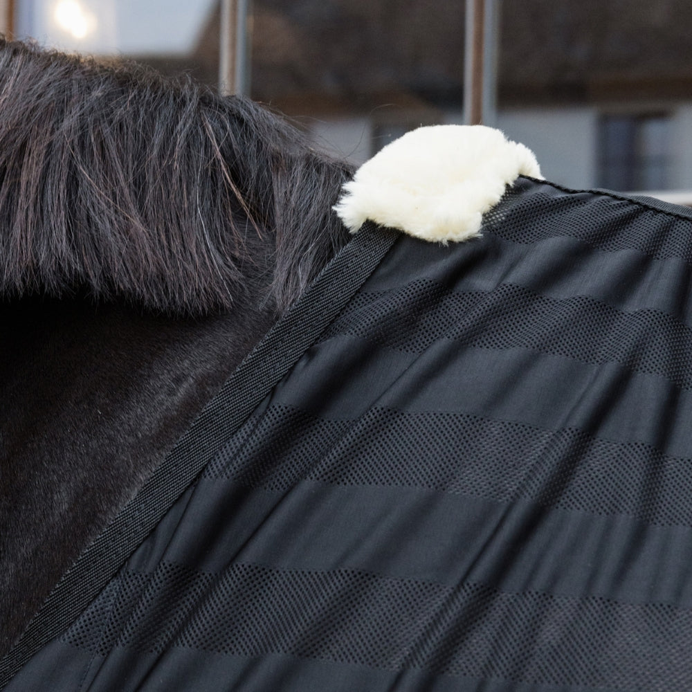 Light Striped Mesh Fly Sheet | Black