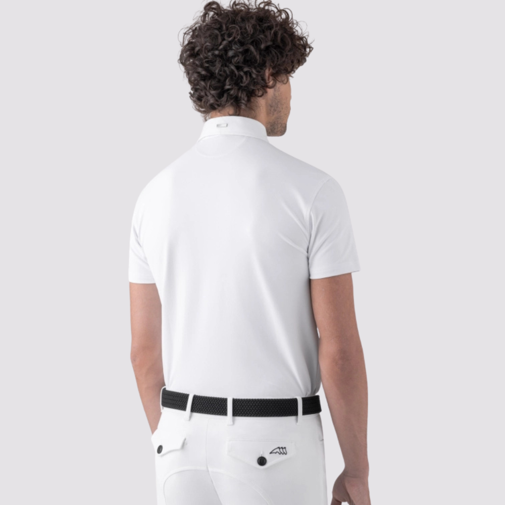 Mens Niam Short Sleeve Show Shirt | White