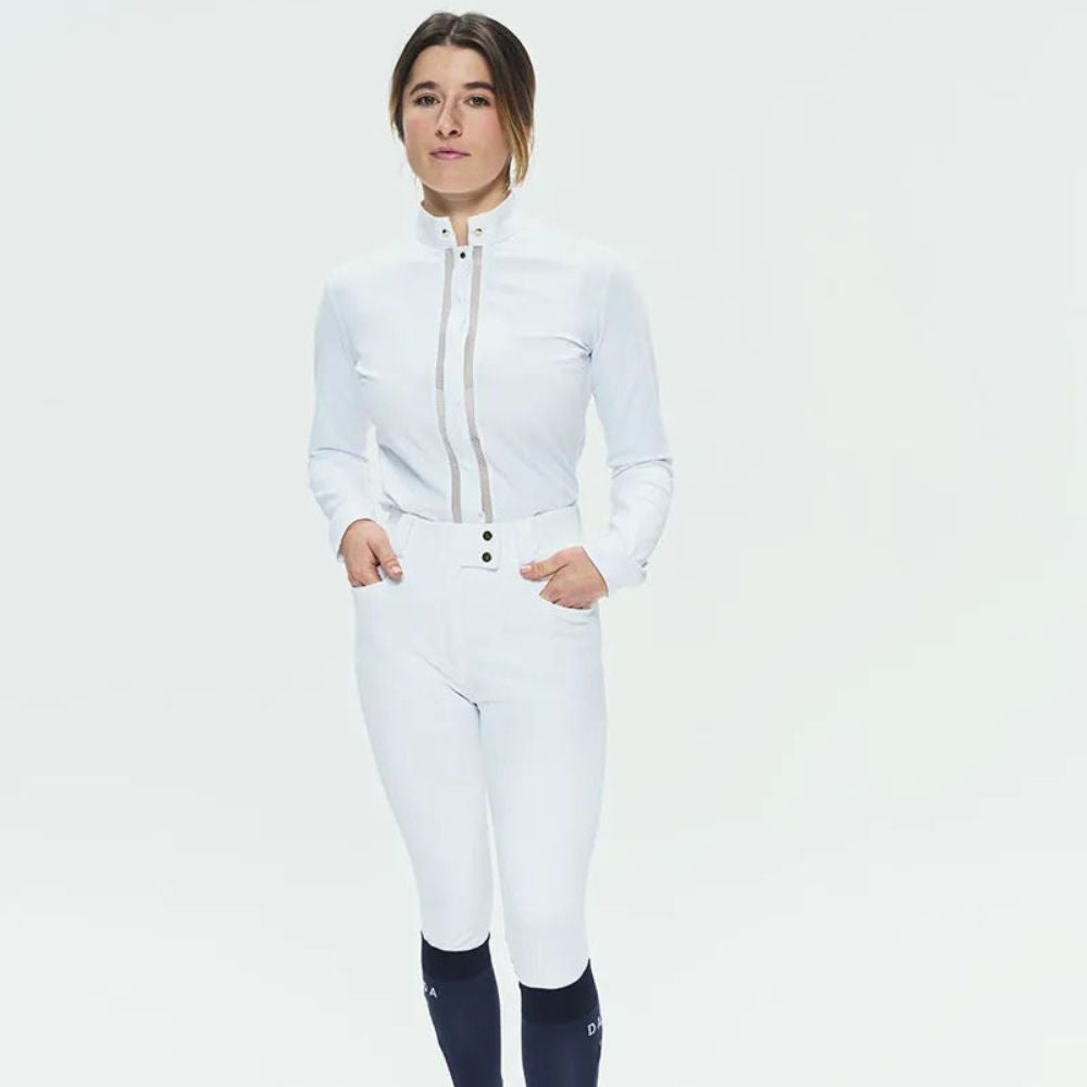 Ladies Kit New Breeches | High Rise | Knee Grip | White