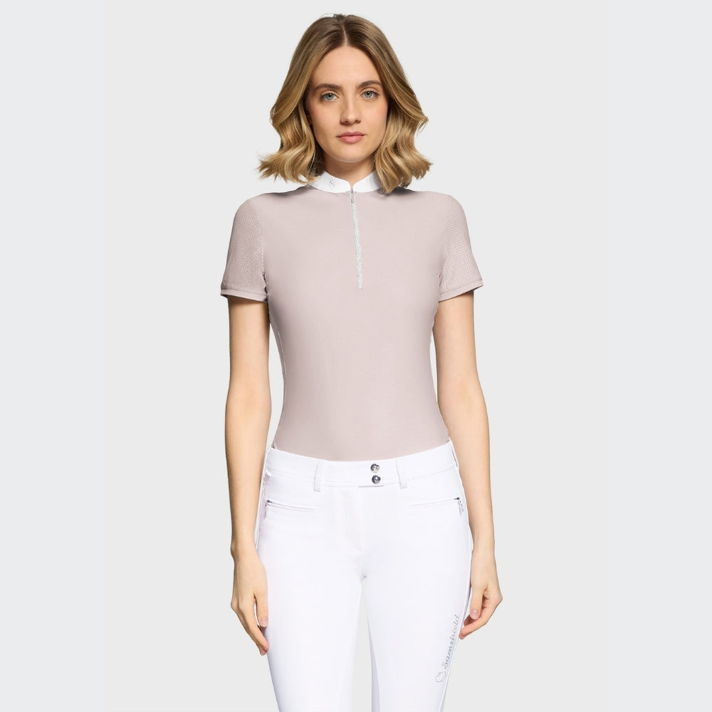 Ladies Aloise Show Shirt | Short Sleeves | Latte