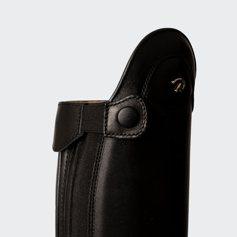 Tall Riding Boots Without Laces | Black