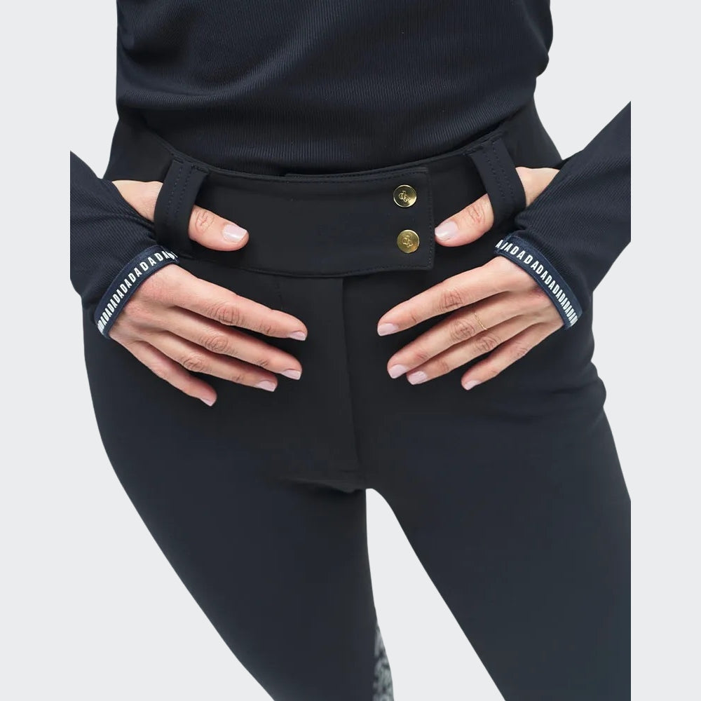 Ladies Kira Training Polo | Long Sleeves | Black