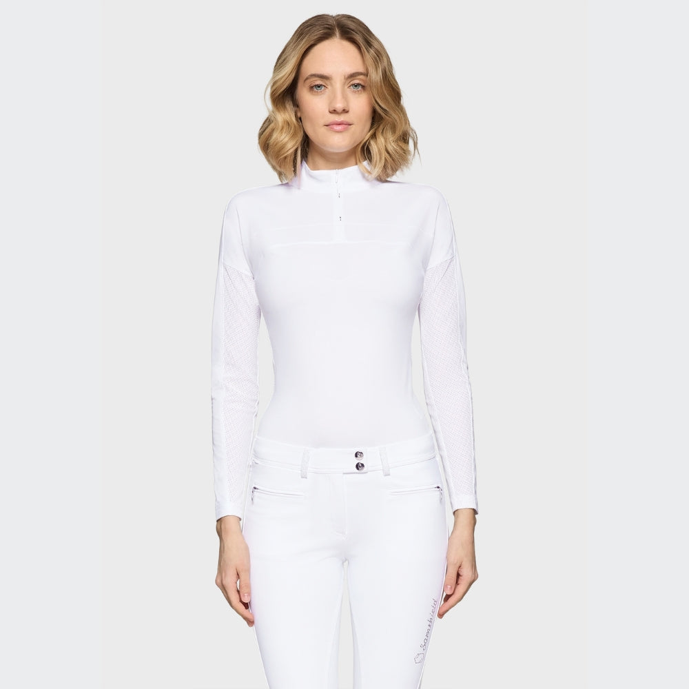 Ladies Sun Training Polo | Long Sleeves | White