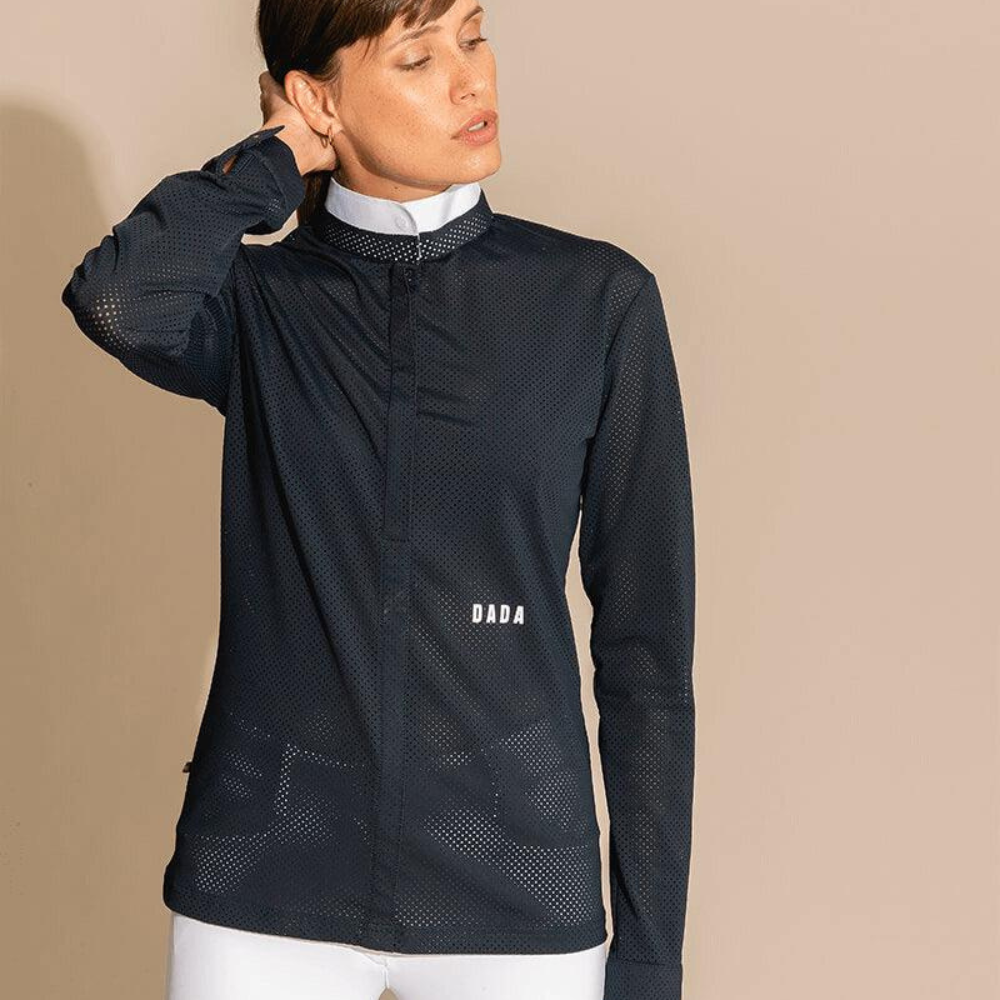 Ladies Helios Long Sleeve Show Shirt | Navy