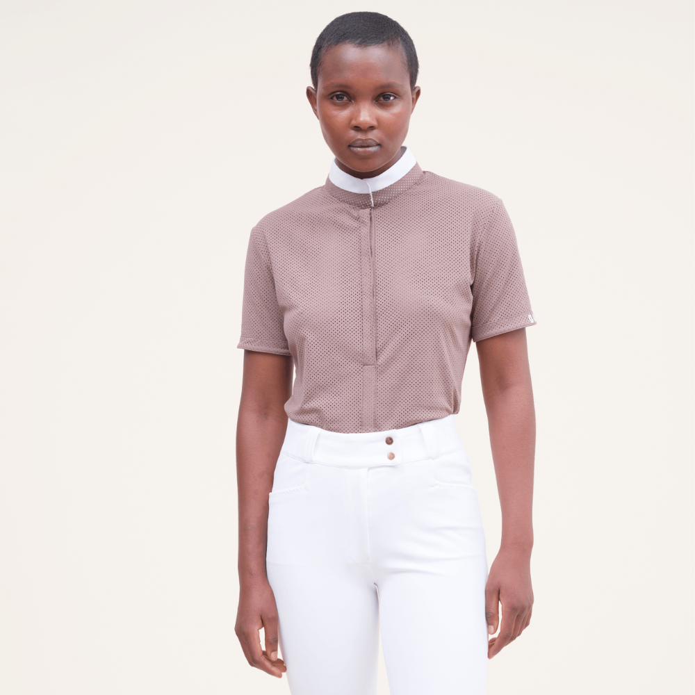 Ladies Helios S/S Show Shirt | Taupe