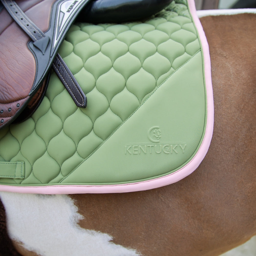 Softshell Onion Quilt Jumping Saddle Pad | Green