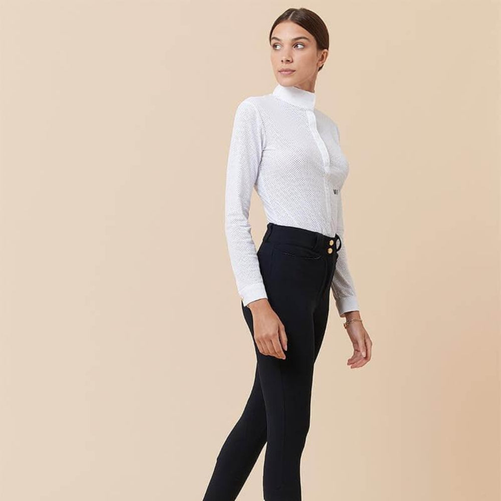 Ladies Helios L/S Show Shirt | White