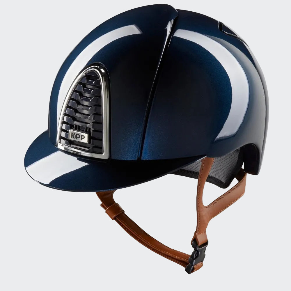 Cromo 2.0 | Beige Chinstrap | Shine Blue