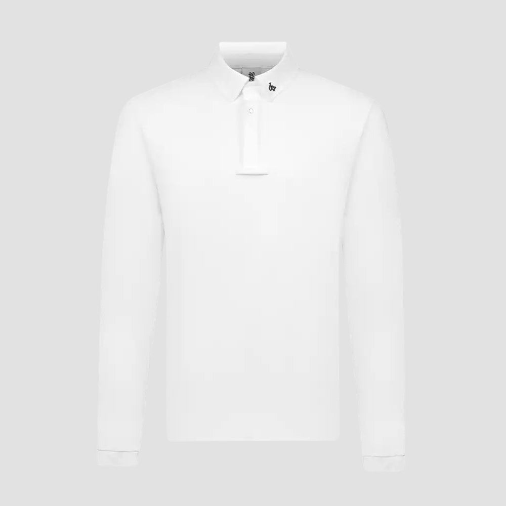 Mens Vitali Long Sleeve Show Shirt | White
