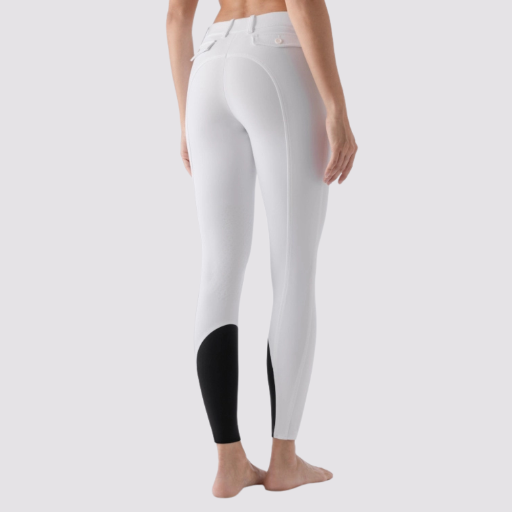 Ladies Atirk Breeches | Medium Rise | Knee Grip | White