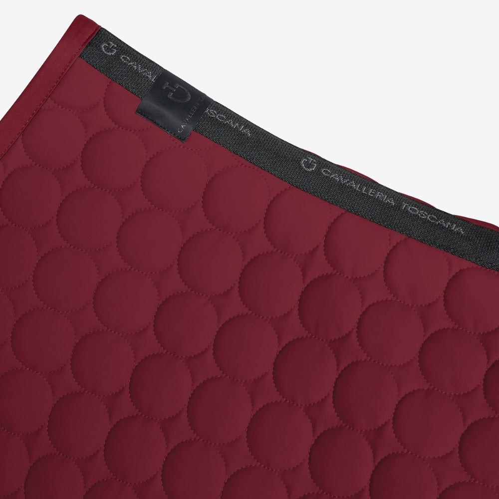 Circle Quilted Jumping Saddle Pad | Burgundy