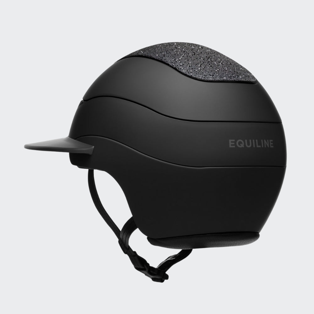 Xanto Helmet | Sun Visor | Swarovski Top | Matt Black