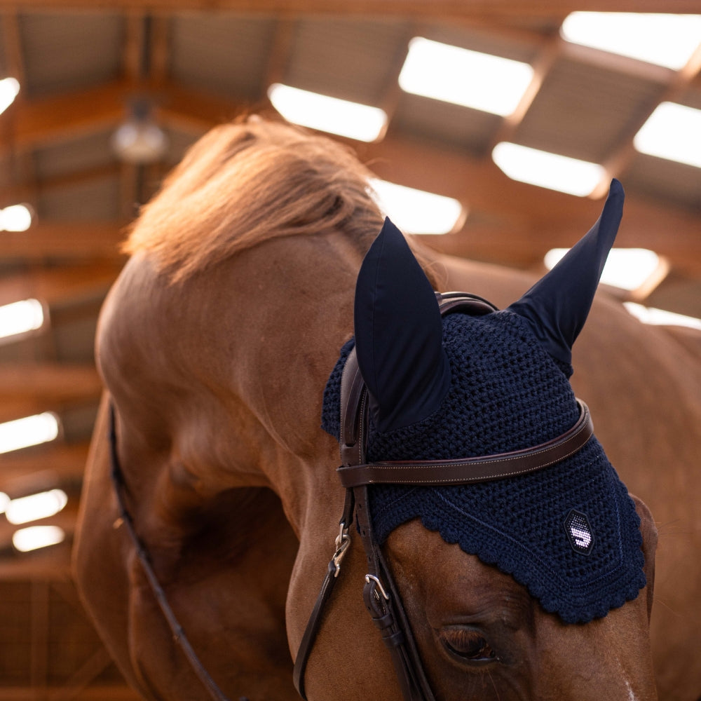 FlyShield Swarovski Fly Hood | Navy