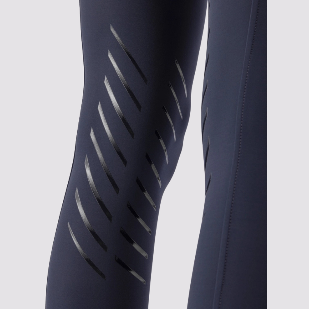 Ladies Carbek Legging with Phone Pocket | High Rise | Knee Grip | Navy