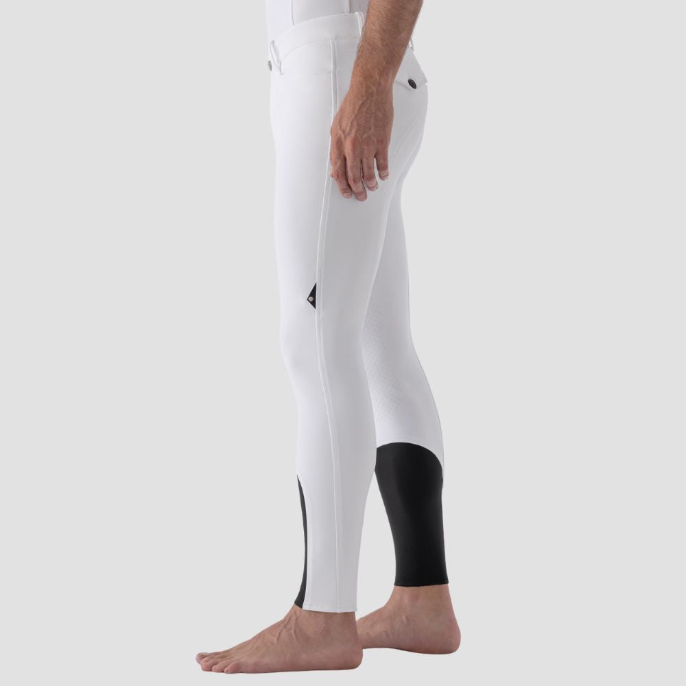 Mens Grafton B Move Breeches | Knee Grip | White