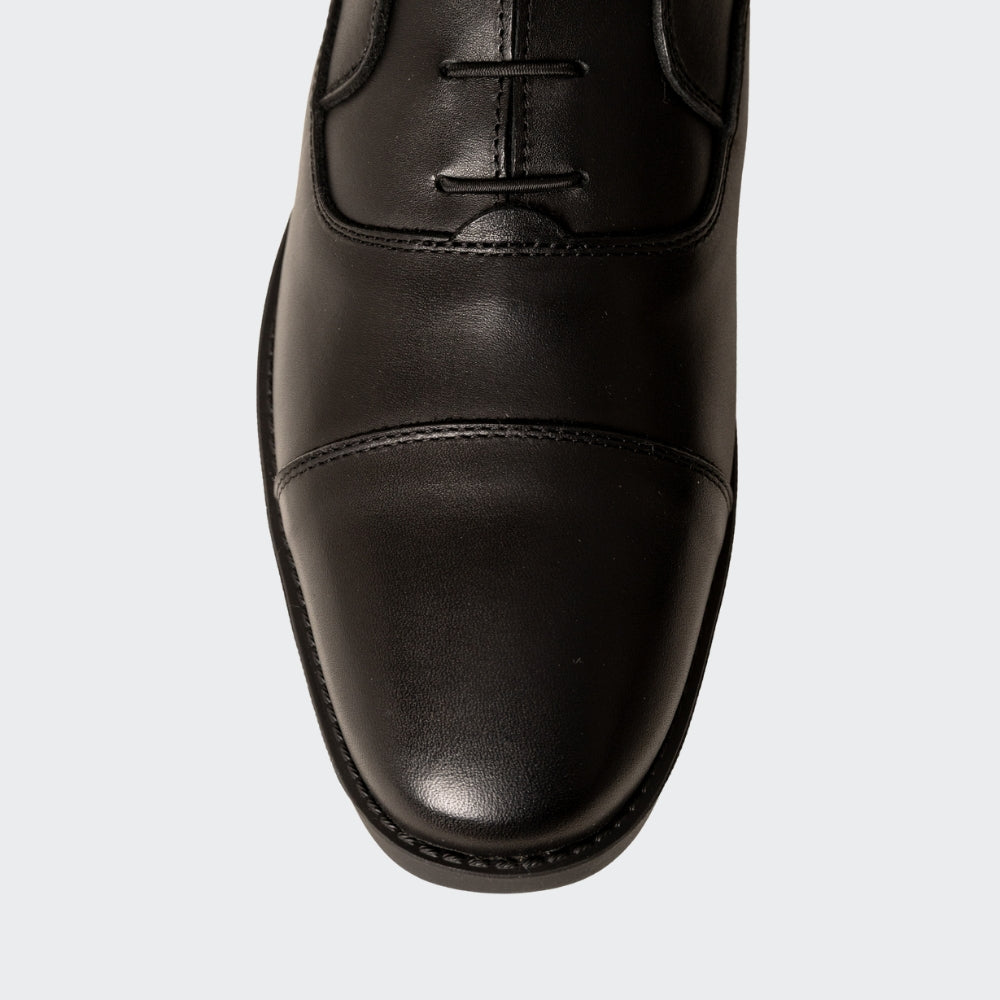 Tall Riding Boots With Laces | Black