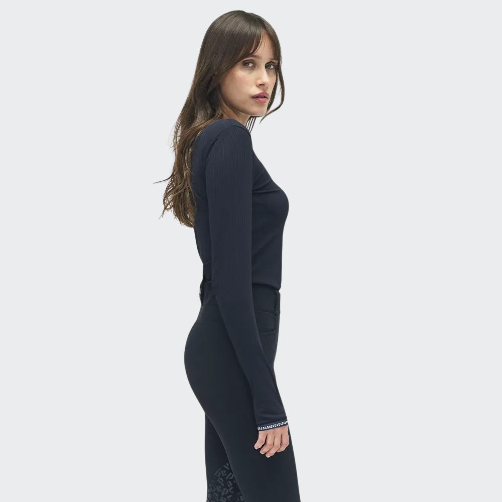 Ladies Kira Training Polo | Long Sleeves | Black