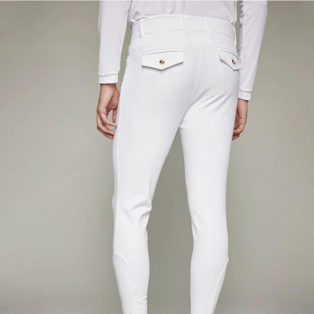 Mens Capitol Breeches | Knee Grip | White