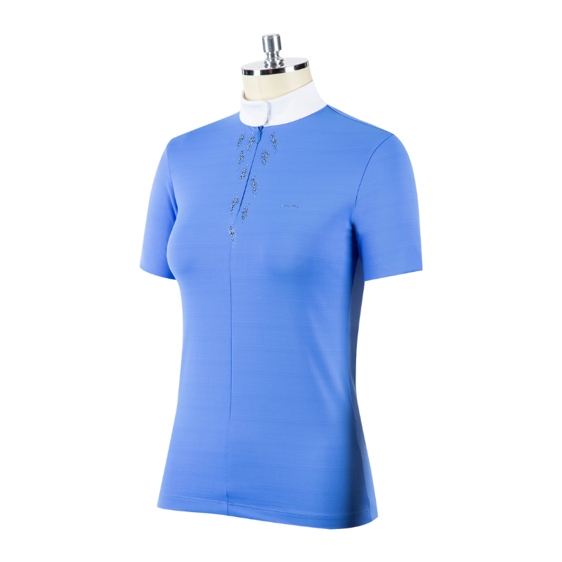Ladies Bycar Short Sleeve Competition Shirt | Blue (LAST ONE - IT38 - UK6)