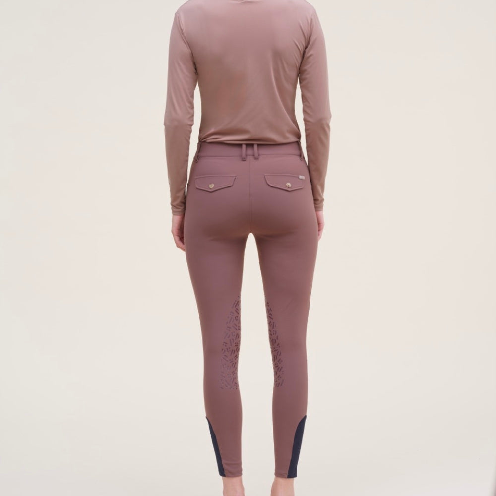 Ladies Giovani Grip Breeches | Medium Rise | Knee Grip | Coffee
