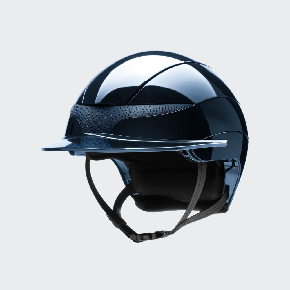 Xanto Helmet | Standard Visor | Rhinestone Detail | Glossy Navy